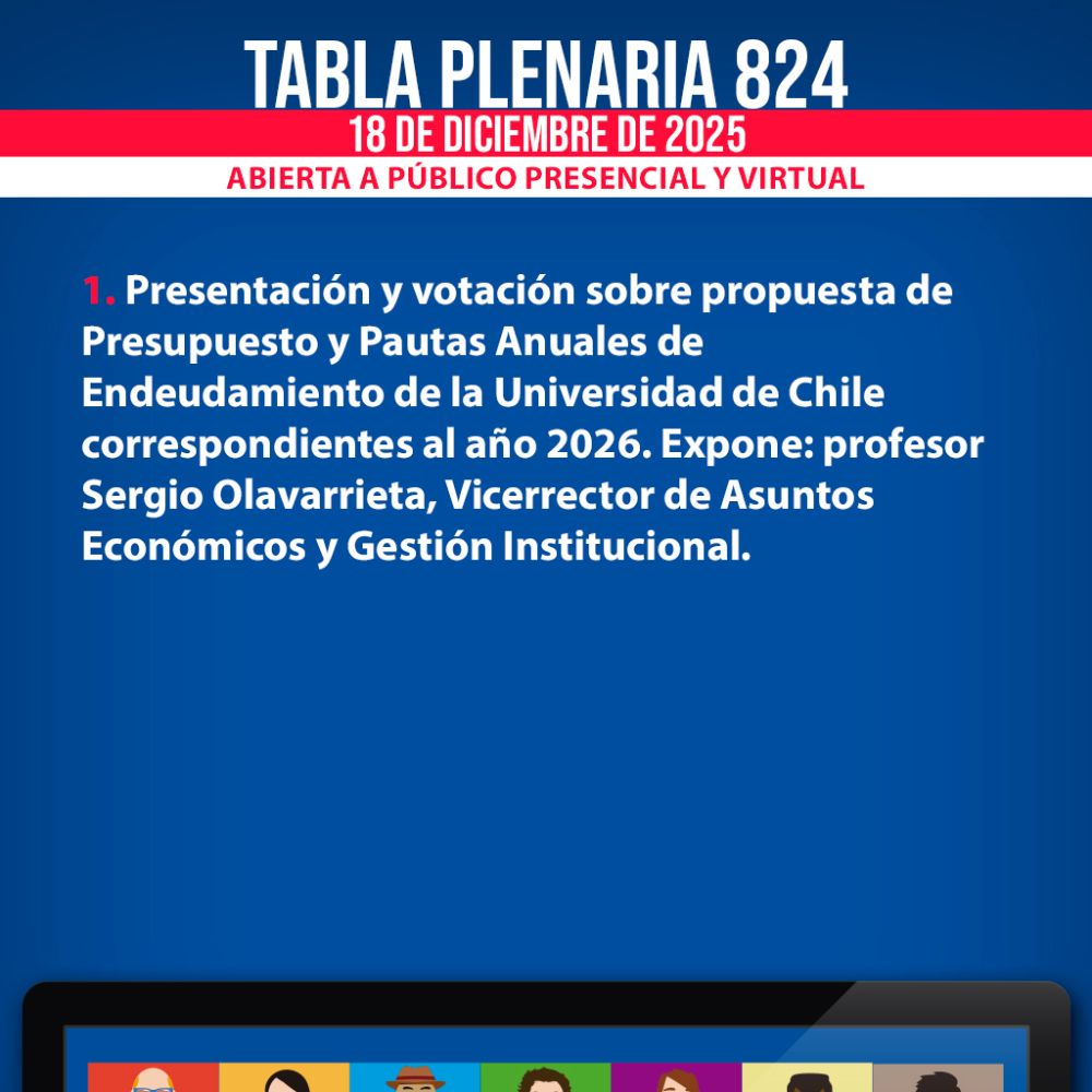 Afiche tabla plenaria Nº 824
