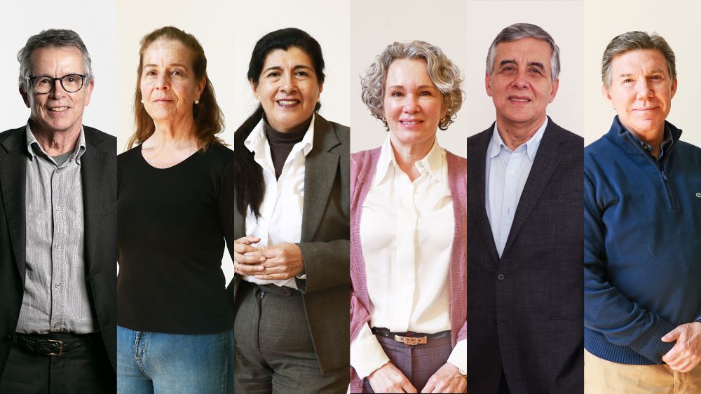 Senadores Universitarios Marcelo Arnold, Soledad Berríos, Gladys Camacho, Consuelo Fresno, Sergio Lavandero, Ismael Oliva