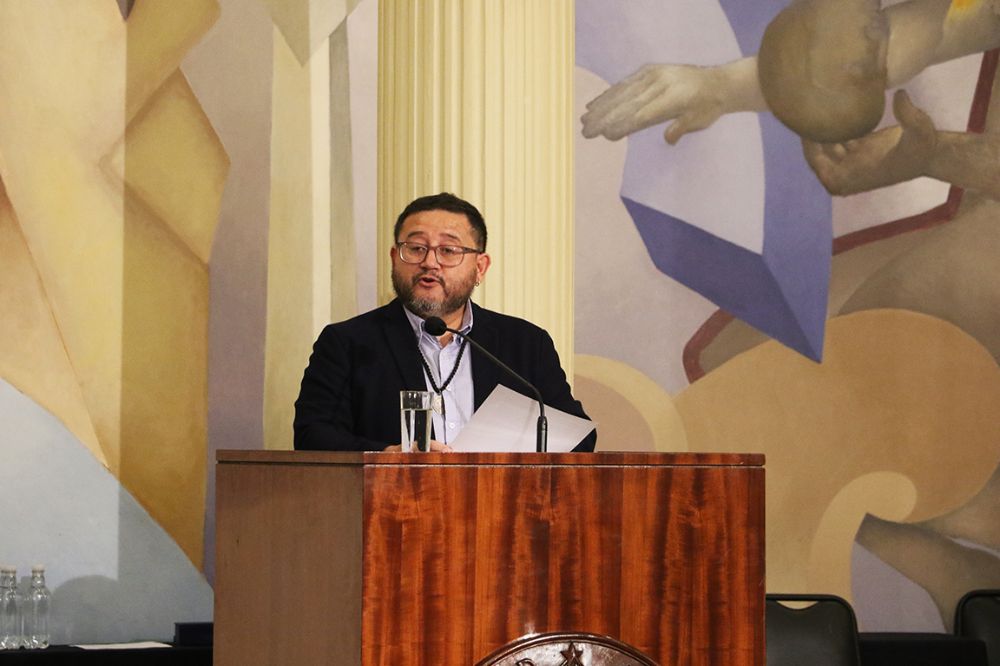 El Vicepresidente saliente del Senado, Óscar Aguilera, 