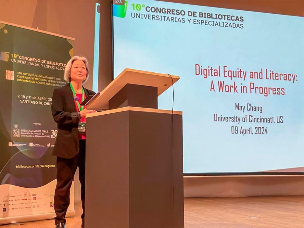 May Chang, directora de tecnología en las bibliotecas de University of Cincinnati (Estados Unidos).