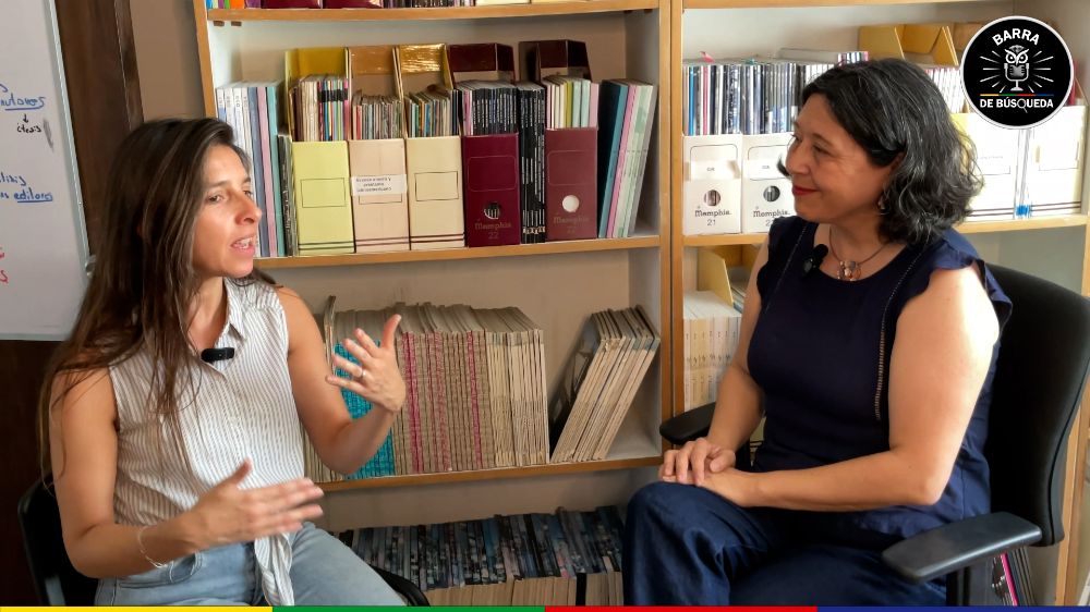 Catalina Romero y Sandra Rivera conversando