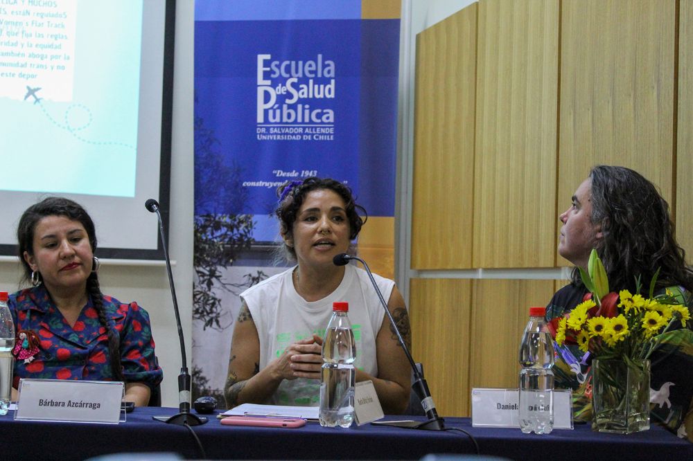 La segunda expositora fue la presidenta de la liga de patinaje Metropolitan Roller Derby, Karla Ortiz Farías.