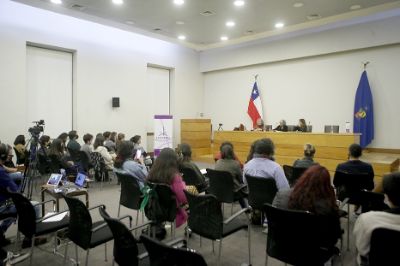 El conversatorio continuó con la intervención de la abogada de la Universidad de Chile y actual consejera del Instituto Nacional de Derechos Humanos (INDH) Lieta Vivaldi, quien destacó que la propuesta de nueva constitución incluye avances sustantivos en torno a la histórica lucha y demandas feministas.