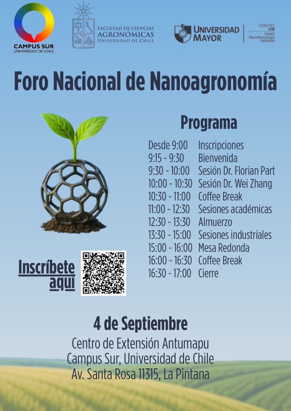 Programa Foro Nacional de Nanoagronomía