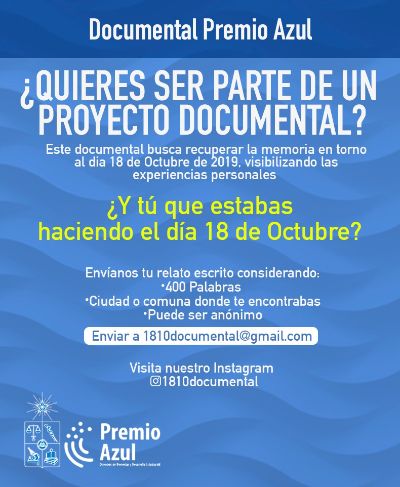 Proyecto 18.10 es una de las iniciativas ganadoras del Premio Azul 2020-2021