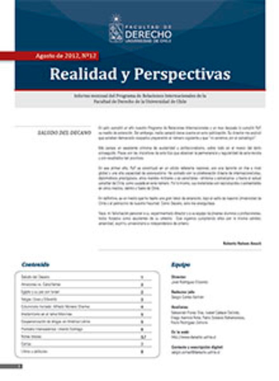 Realidad y Perspectivas