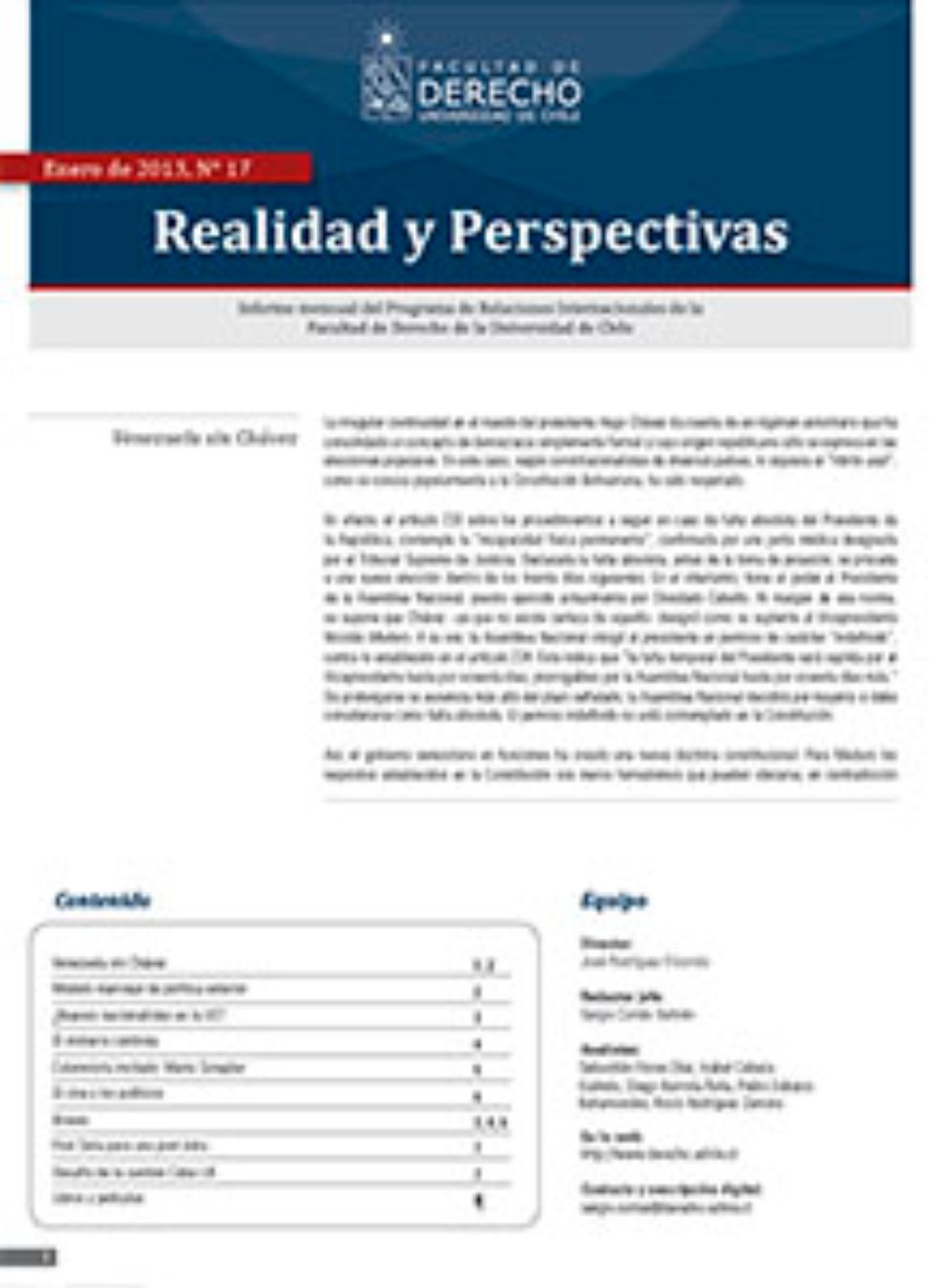 Realidad y Perspectivas
