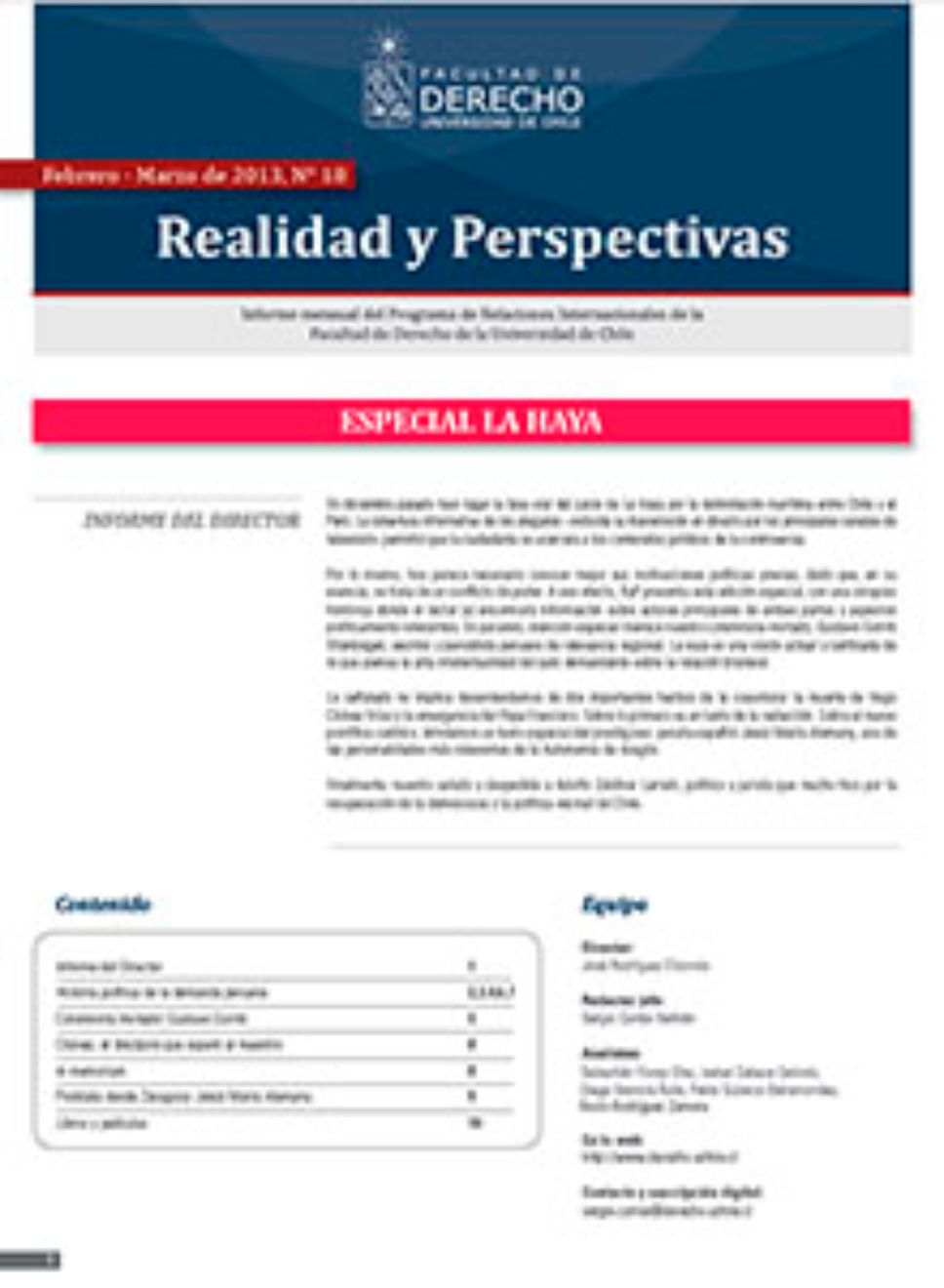 Realidad y Perspectivas