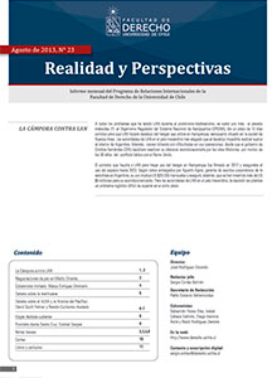 Realidad y Perspectivas