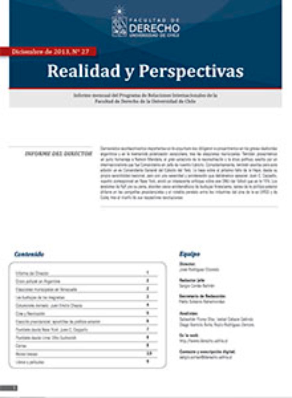 Realidad y Perspectivas