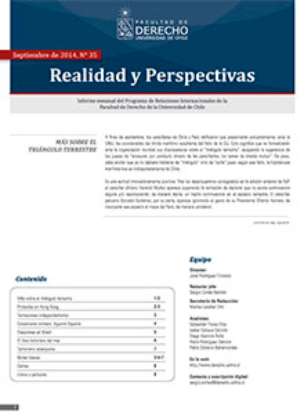 Realidad y Perspectivas