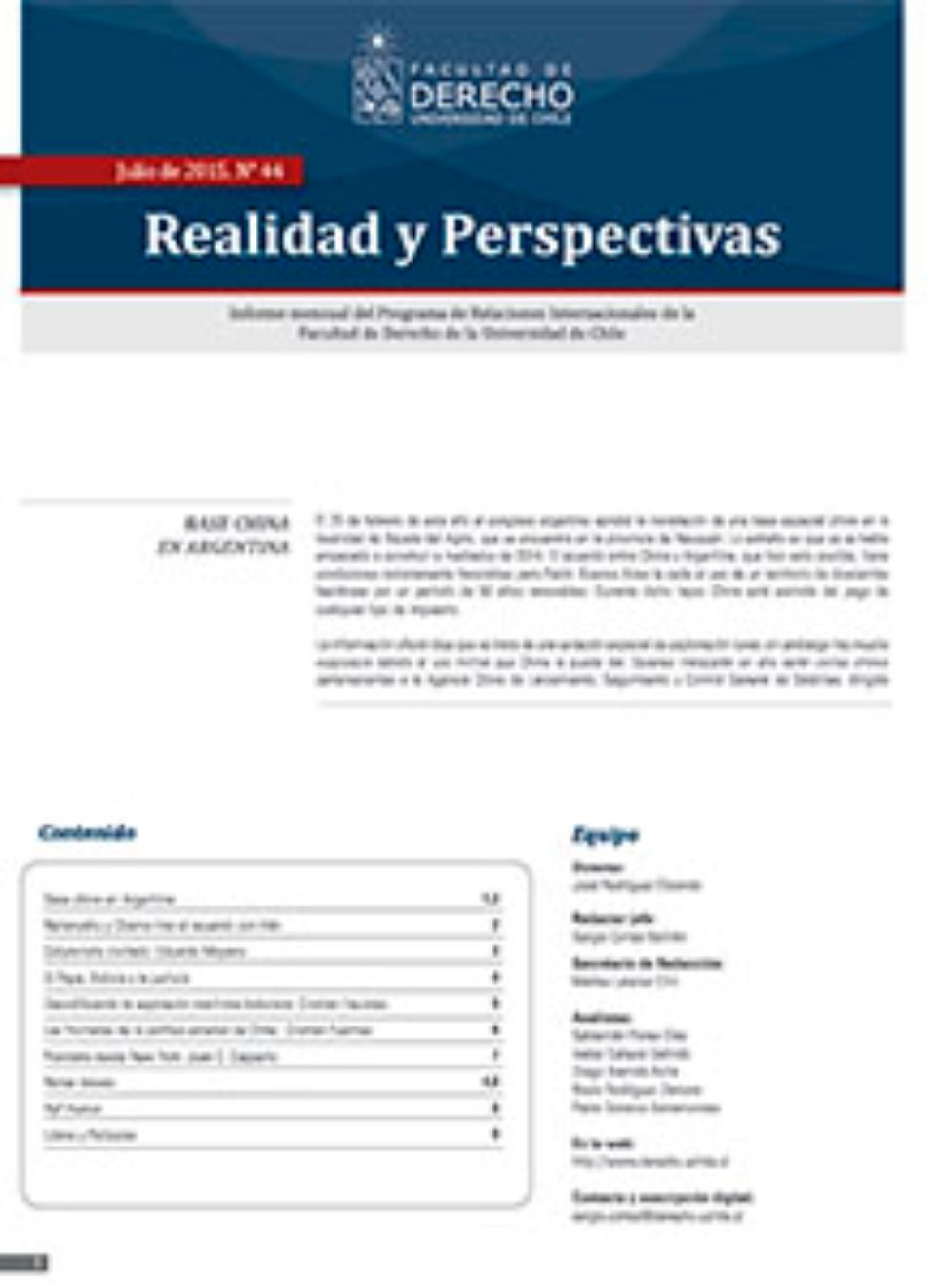 Realidad y Perspectivas