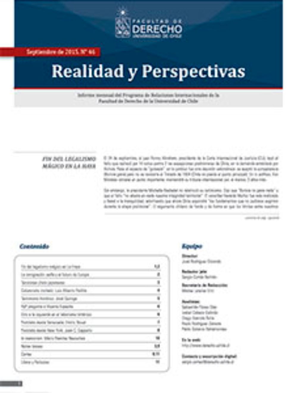 Realidad y Perspectivas