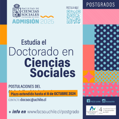 Afiche Doctorado en Ciencias Sociales Admisión 2025