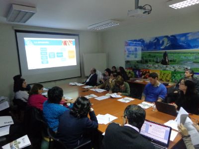 El Secretario Ejecutivo Achipia, Michel Leporati, quien inauguró el taller realizado en dependencias de Achipia.