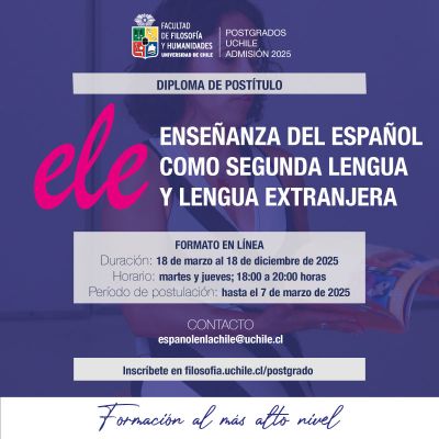 Diploma de Postítulo en Enseñanza del Español como Segunda Lengua y Lengua Extranjera (ELE)