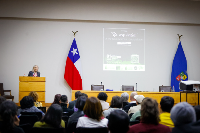 Elizabeth Horan dictó conferencia sobre la identidad mestiza de Mistral