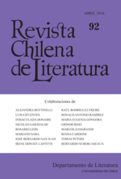 Revista Chilena de Literatura 92