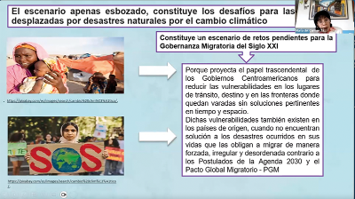 María del Carmen Tánchez Villagrán se refirió a los principales desafíos de las mujeres migrantes.