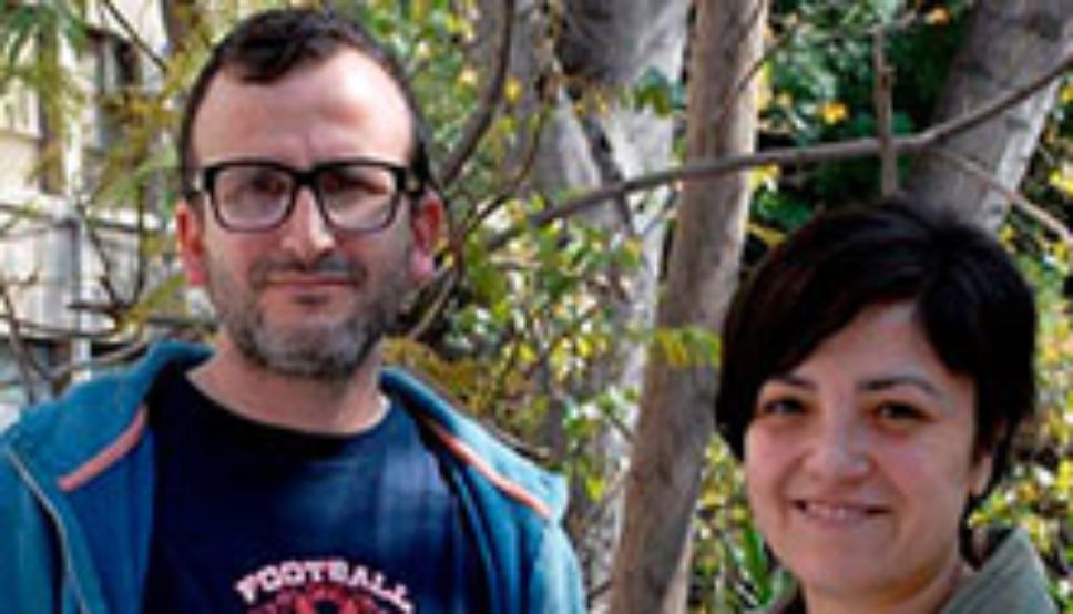 Profesores Cristián Lagos y Mónica Manríquez.
