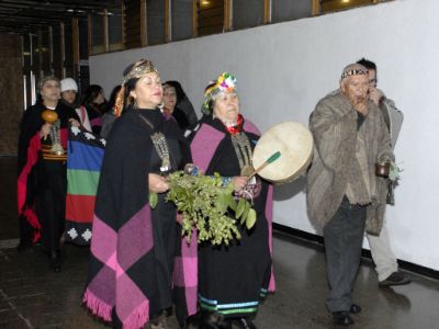 La llegada de los celebrantes al rito anual