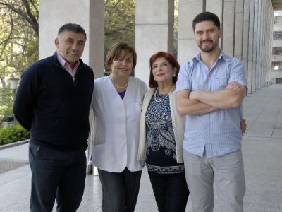 Doctores Héctor Contreras, Carmen Romero, Lilian Jara y Felipe Oyarzún. 