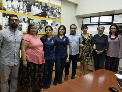 El equipo: Felipe De La Fuente, Patricia Grau, Fernanda Cabezas, Constanza Quintrileo, Ricardo Pérez, Mirliana Ramírez, Alicia Villalobos y Tannia Espinoza.