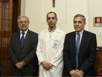 Doctores Manuel Kukuljan, Rodrigo López y Felipe Heusser.