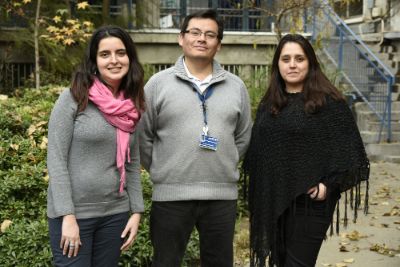 Jenan Mohammad, Gonzalo Farías y Lilian Toledo