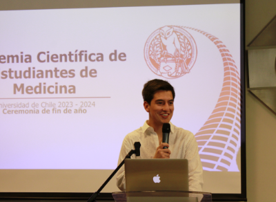 Osvaldo Bartsch, estudiante de quinto año y presidente de ACEM