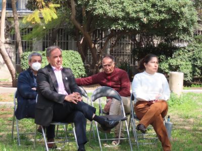 El decano de la Facultad de Medicina, doctor Miguel O'Ryan, estuvo presente en la actividad. 