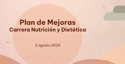 Nutrición aborda las metas de su plan de mejora