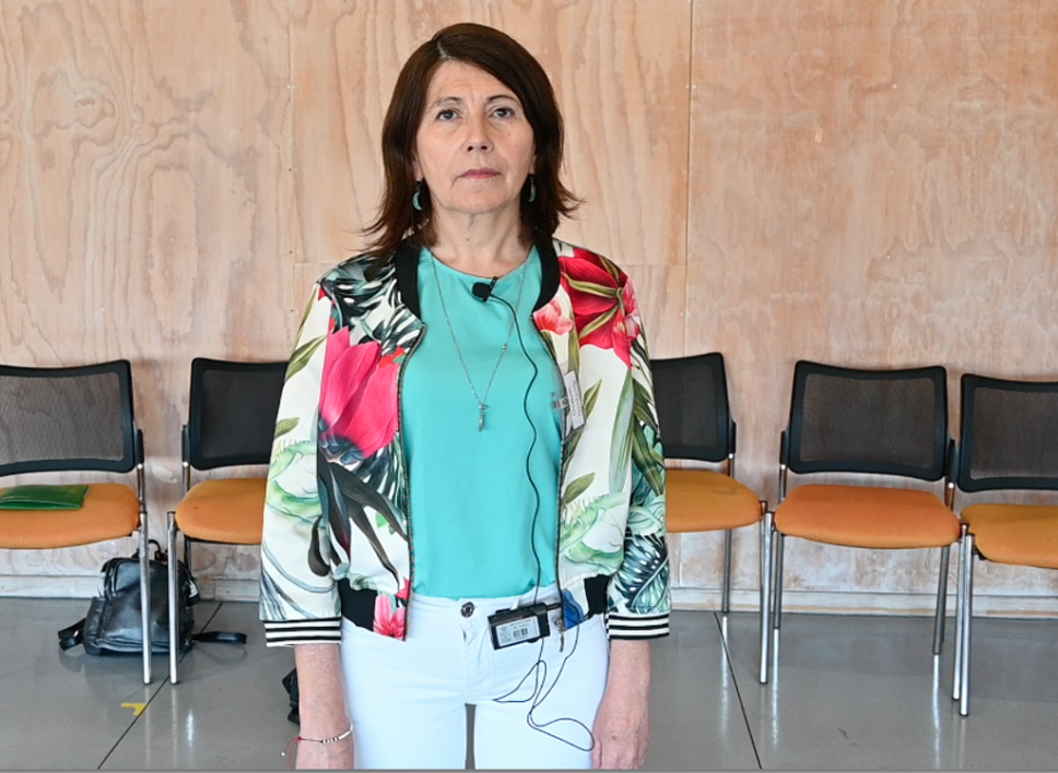 Jefa de la Unidad de Prevención de Riesgos de la Facultad de Medicina de la Universidad, Elizabeth Quintanilla.