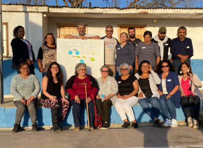 En Caimanes también tuvieron una activa participación de la comunidad. 