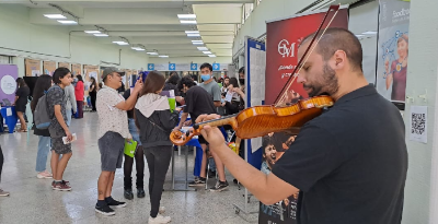 La música también formó parte de este encuentro por la vida saludable. 