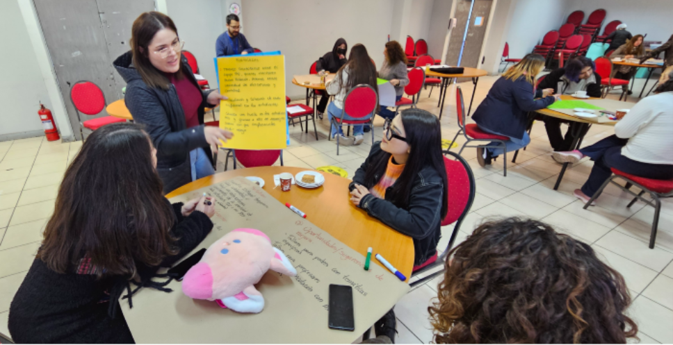 Durante la actividad se hicieron trabajos participativos