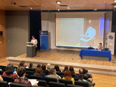 En la inauguración del encuentro participó el vicedecano de la Facultad de Ciencias Sociales, Christian Miranda.