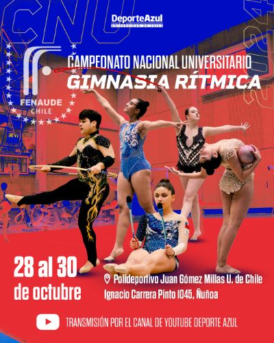 Afiche del Campeonato Nacional Universitario de Gimnasia Rítmica