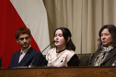 Conversatorio Triestamental Cristóbal Melo, Ana María Sanhueza y Marcela Munizaga