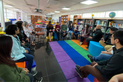 Docentes del liceo, académicos de la universidad, profesionales PACE UCH y socios territoriales proyectan alianzas para  dar sostenibilidad al proyecto.