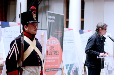 La ceremonia de inauguración de la exposición contó con la participación de Marc Turrel, uno de los investigadores de la muestra.