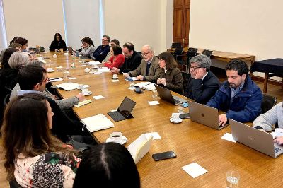 Los miembros de la Comisión Superior de Autoevaluación Institucional (CSAI)  junto a equipos profesionales de la Casa de Bello participaron de la cita.