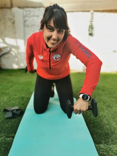 Bárbara Hernández se está preparando para nadar en julio a través del canal de Tsugaru, Japón.