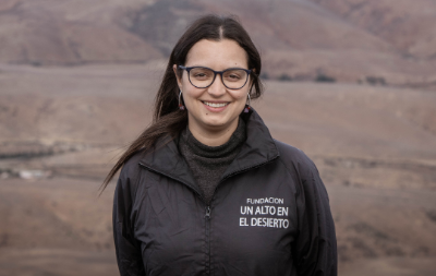 Natalia Rebolledo es directora ejecutiva de la fundación Un Alto en el Desierto, la primera red de personas cosechadoras y recicladoras de agua en el país desde 2005.