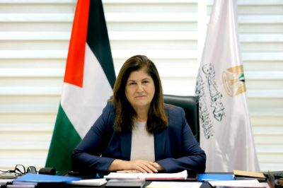 Ministra de Estado para Asuntos Exteriores y Expatriados del Estado de Palestina, Dra. Varsen Aghabekian Shahin