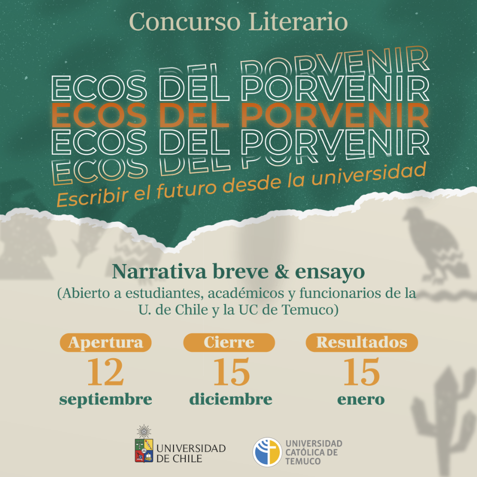 Concurso literario "Ecos del porvenir: Escribir el futuro desde la universidad”
