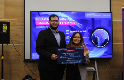 NeoSensing es el nombre del emprendimiento que fue seleccionado para representar a la Universidad de Chile en el evento internacional OktoberInvest Fest Latam 2024. La iniciativa tiene por objetivo generar una tecnología de biosensores más eficaz y útil para la industria alimenticia.