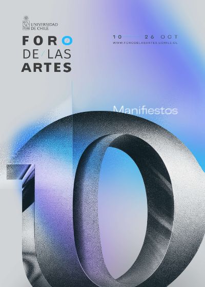 Afiche del Foro de las Artes 2024: Manifiestos