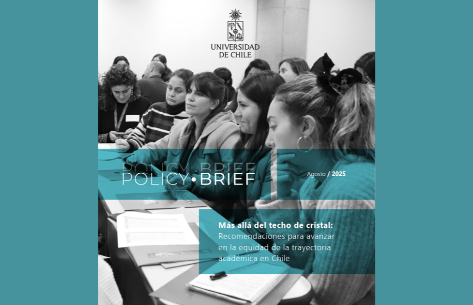Policy Brief “Más allá del techo de cristal: Recomendaciones para avanzar en la equidad de la trayectoria académica en Chile”. 