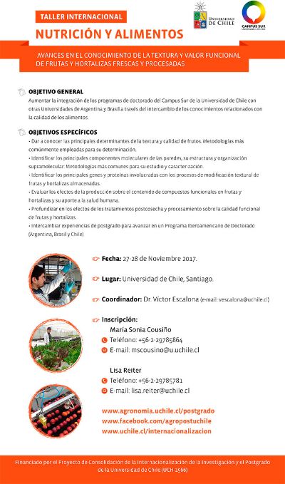 Taller Internacional sobre frutas y hortalizas frescas y procesadas